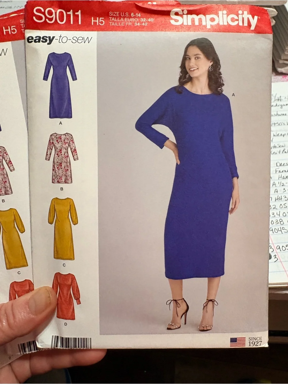 BN UNCUT SIMPLICITY 9011 H5 DRESS SEWING PATTERNS